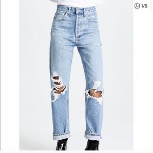 Agolde | 90s Mid Rise Distressed Jeans